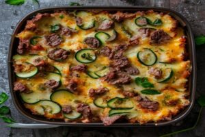 Hackfleisch-Zucchini-Auflauf