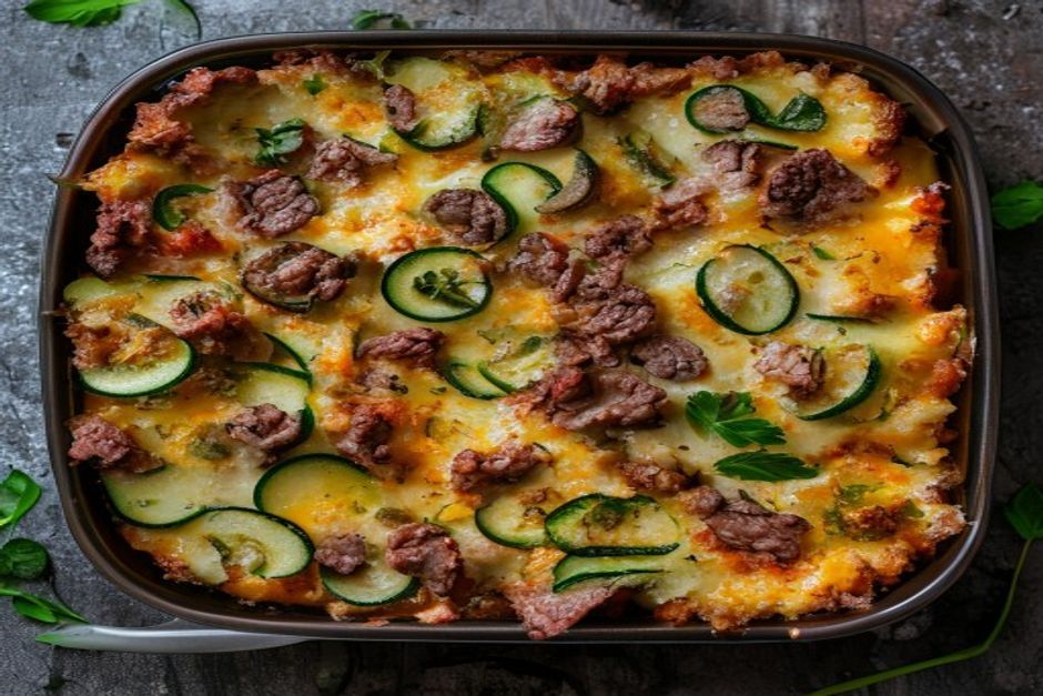 Hackfleisch-Zucchini-Auflauf